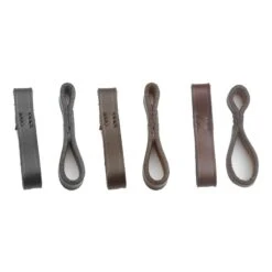 Camelot Camelot Leather Bit Loops - Black