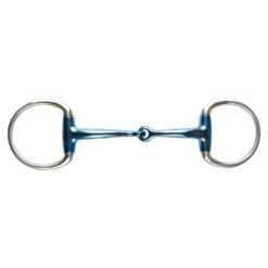 JP Korsteel Blue Steel Jointed Eggbutt Snaffle Bit