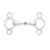 Centaur Hollow Jointed 2-Ring Gag - Stainless Steel