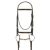 Camelot Gold Plain Raised Bridle - Australian Nut -Kensington Shop 338442 800 800