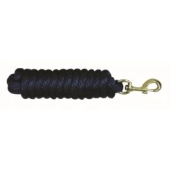 Western Rawhide 10' Poly Lead W/Brass Plated Snap - Navy