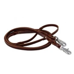 Western Rawhide Twisted 5/8" Barrel Reins - Burgundy Latigo