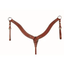 Western Rawhide Breastcollar With Berri Conchos - Tobacco