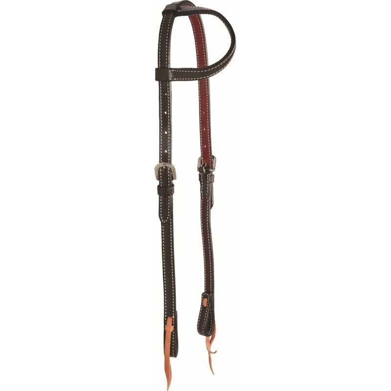 Western Rawhide Country Legend BasicOne Ear Headstall - Dark Brown 3 Western Rawhide Country Legend BasicOne Ear Headstall - Dark Brown