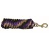 Western Rawhide 10' Poly Lead W/Brass Plated Snap - Black/Purple/Tan 2 Western Rawhide 10' Poly Lead W/Brass Plated Snap - Black/Purple/Tan -Kensington Shop 360632 800 800