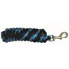 Western Rawhide 10' Poly Lead W/Brass Plated Snap - Navy/Blue/Turquoise -Kensington Shop 360639 800 800