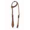 Western Rawhide Jim Taylor Performance Infinity Tear Drop One Ear Headstall - Two Tone Brown -Kensington Shop 360827 800 800