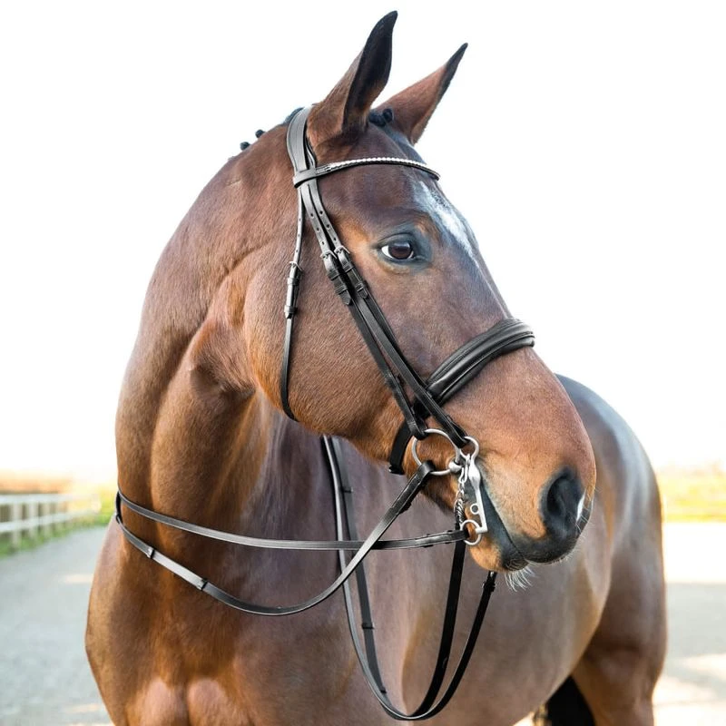 Horze Vienna Weymouth Dressage Bridle - Black 3 Horze Vienna Weymouth Dressage Bridle - Black