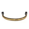Horze Brass Clincher Browband - Brown/Brass