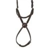 Nunn Finer Figure 8 Noseband With Interchangeable Button - Havana/Brass -Kensington Shop 401177 800 800