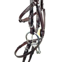 Nunn Finer Fairhill Figure 8 Event Bridle - Havana/Zinc -Kensington Shop 401474 800 800