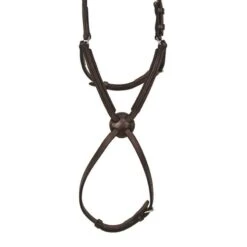 Nunn Finer Figure 8 Noseband With Interchangeable Button - Black/Zinc