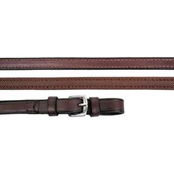 Nunn Finer Rubber Lined Reins - Havana