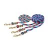 Shires Topaz 8ft Lead Rope - Orange/Navy/Turquoise
