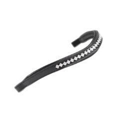 Shires Aviemore Flower Diamante Browband - Havana