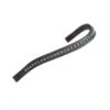 Shires Aviemore Large Diamante Browband - Havana/Green -Kensington Shop 420128 800 800