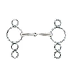 Centaur Thin Jointed 3-Ring Gag - Stainless Steel