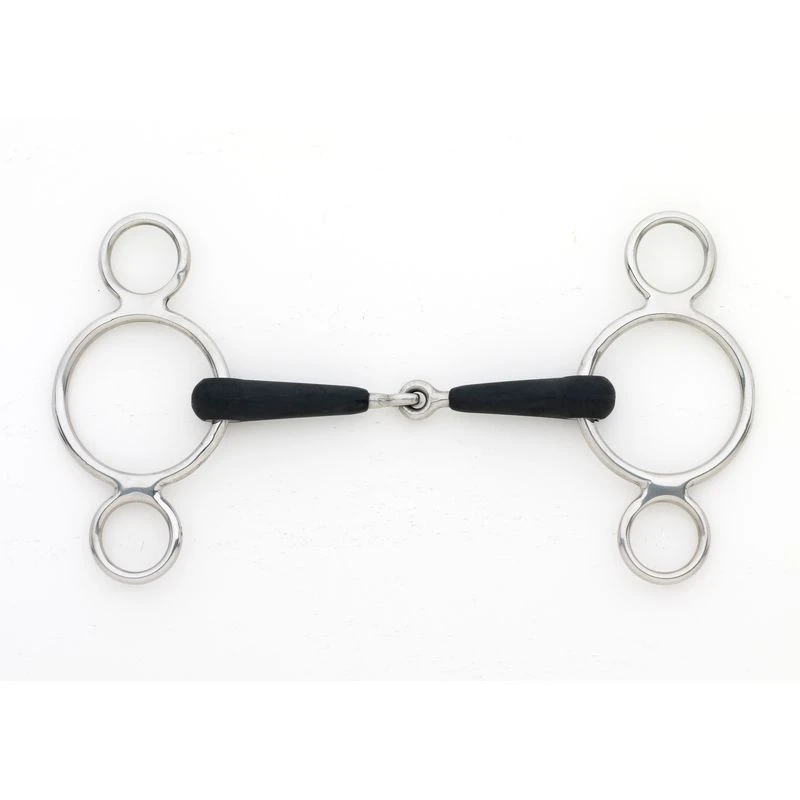 Centaur Jointed 2-Ring Gag - Stainless Steel 3 Centaur Jointed 2-Ring Gag - Stainless Steel