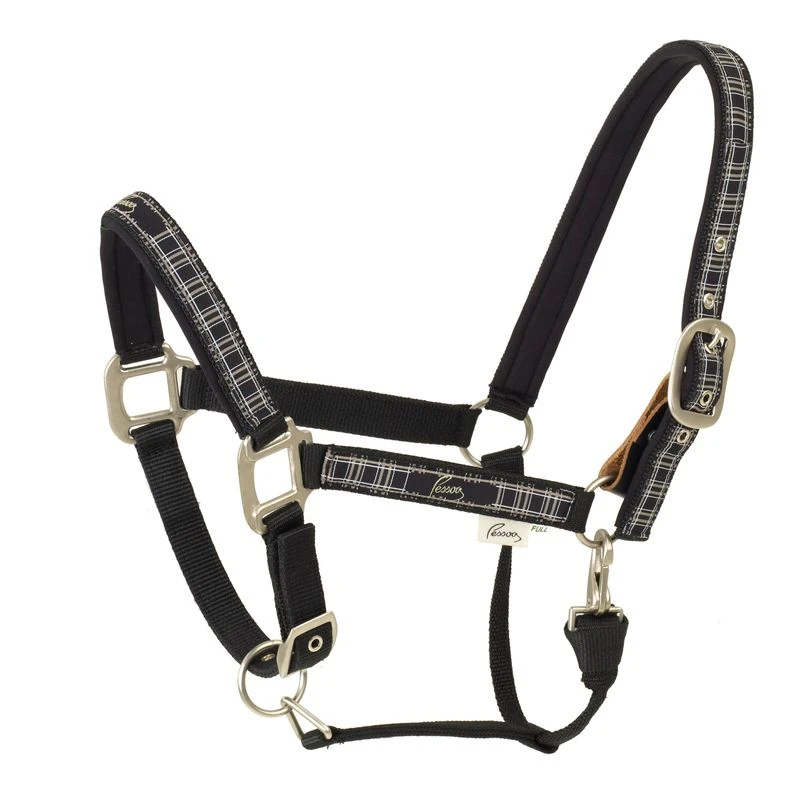 Pessoa Pessoa Alpine Padded Halter - Clay/Teal Plaid 4 Pessoa Pessoa Alpine Padded Halter - Clay/Teal Plaid - Image 2