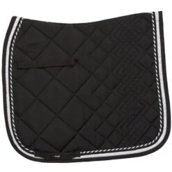Catago Diamond Dressage Saddle Pad - Black/White