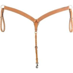 Western Rawhide Country Legend Basket Tooling Breastcollar - Golden
