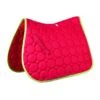 Roma Circle Quilt All Purpose Saddle Pad - Crimson/White/Lime