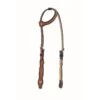 Western Rawhide Jim Taylor Performance Infinity Scallop One Ear Headstall - Two Tone Brown 1 Western Rawhide Jim Taylor Performance Infinity Scallop One Ear Headstall - Two Tone Brown -Kensington Shop 443671 800 800