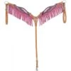 Western Rawhide Country Legend Gator And Feathers Breastcollar - Golden/Pink -Kensington Shop 443723 800 800