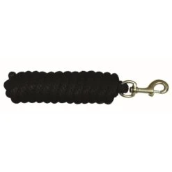Western Rawhide 3/4" Cotton Lead Rope W/Bolt Snap - Black
