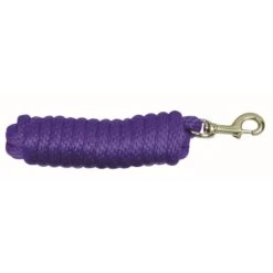 Western Rawhide 3/4" Cotton Lead Rope W/Bolt Snap - Purple