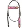 Western Rawhide Country Legend Tie Dye Browband Headstall/Pink - Dark Brown/Pink 2 Western Rawhide Country Legend Tie Dye Browband Headstall/Pink - Dark Brown/Pink -Kensington Shop 443878 800 800