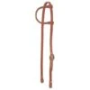 Western Rawhide Ear Headstall W/Chicago Screws - Brown