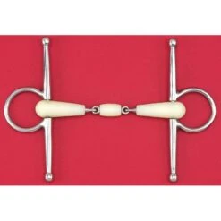 Happy Mouth Bits Double Jointed Roller Full Cheek - Stainless Steel