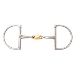JP Korsteel Stainless Steel Copper Link Hunter Dee Ring Snaffle Bit