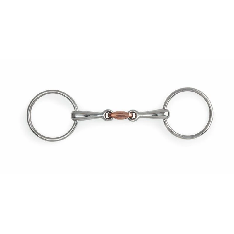 Shires Loose Ring Copper Lozenge Snaffle Bit 3 Shires Loose Ring Copper Lozenge Snaffle Bit