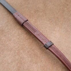 Horze Soft Grip Rubber Reins W/Stops - Dark Brown -Kensington Shop 478698 800 800