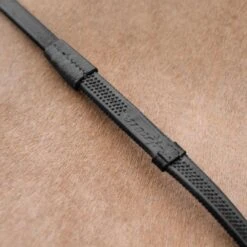 Horze Soft Grip Rubber Reins W/Stops - Black -Kensington Shop 505395 800 800