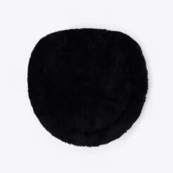 Front Page 10 Horze Narvik Faux-Fur Breastplate Pad - Black