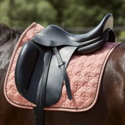 Horze Coventry Cooling Dressage Saddle Pad - Coral Pink -Kensington Shop 586472 800 800