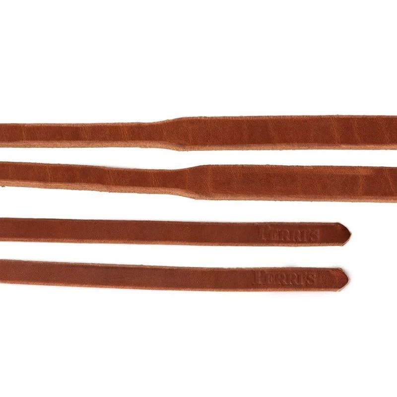 Perri's Slot Tapered Harness Leather Western Reins - Brown 4 Perri's Slot Tapered Harness Leather Western Reins - Brown - Image 2