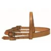 Western Rawhide Plain Pony Bridle With Reins - Golden Tan