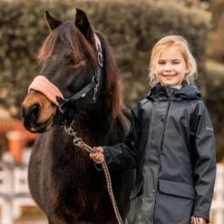 Horze Trixi Pony Soft Fleece Halter - Dark Navy -Kensington Shop 649676 800 800