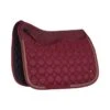 Horze Kenya Anti Slip Dressage Saddle Pad - Rhubarb Dark Red
