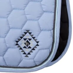 Horze Arizona Double Corded Dressage Saddle Pad - Cashmere Blue -Kensington Shop 660198 800 800
