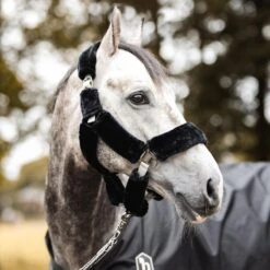 Horze Smoky Twilight Comfort Fleece Halter - Quiet Grey -Kensington Shop 698919 800 800